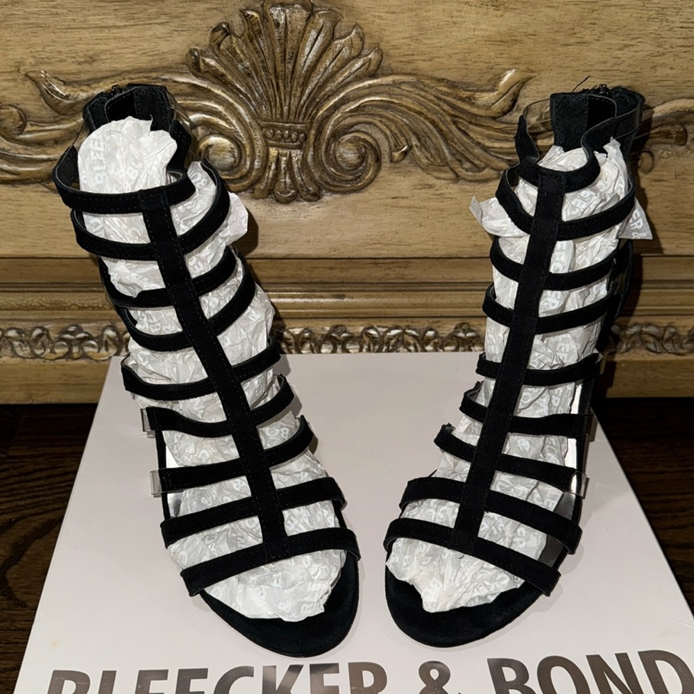 Bleecker and Bond Caged Style Heels - G4159L1001 - Maeve, Black